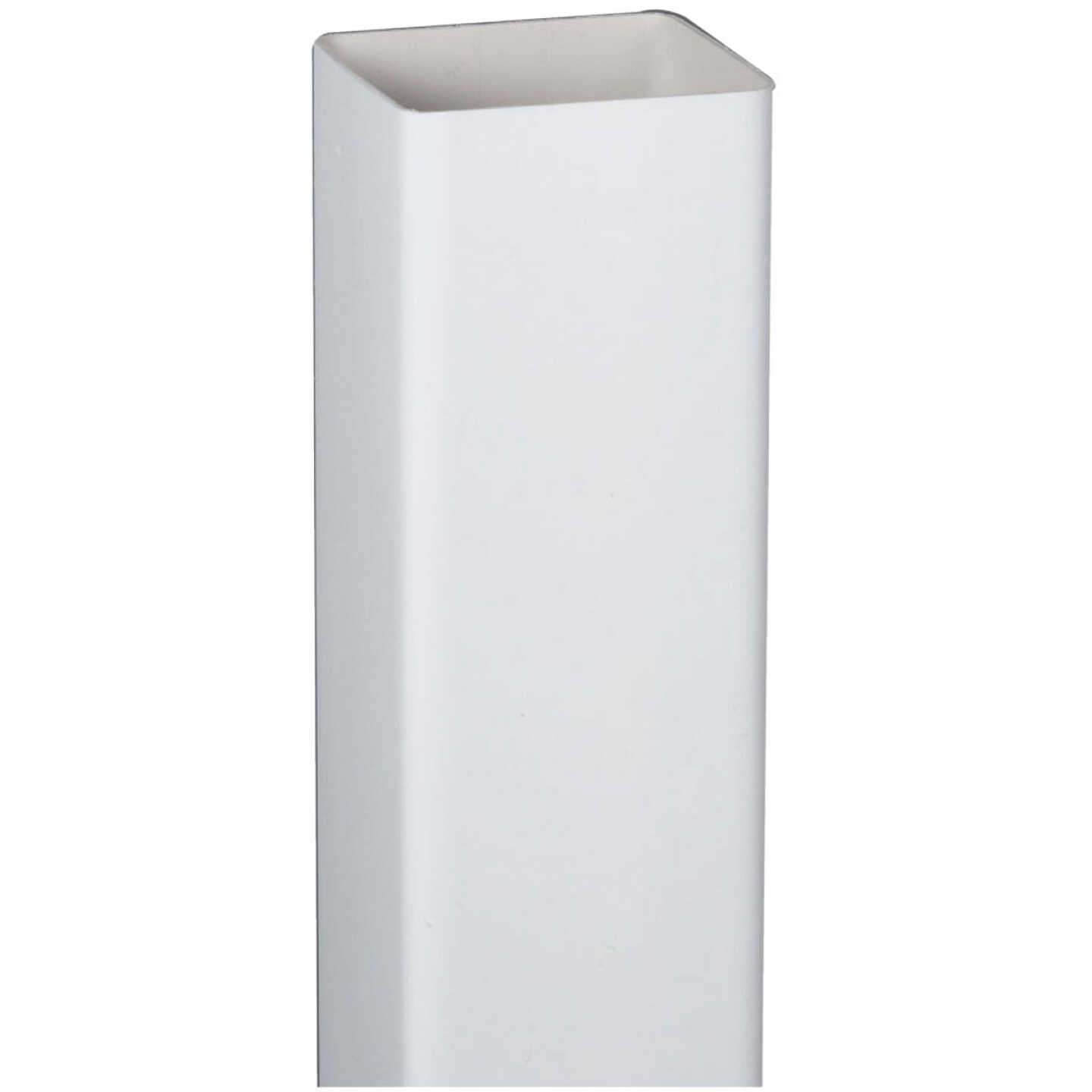 Amerimax 2 In. Square x 10 Ft. White Vinyl Downspout Image 1