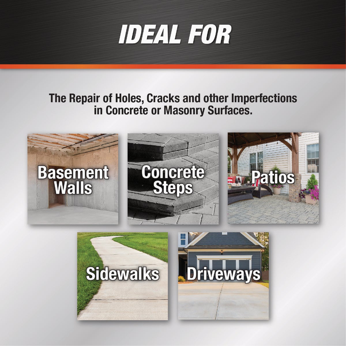 DAP 32 Oz. Ready-to-Use Concrete Patch, Gray Image 4