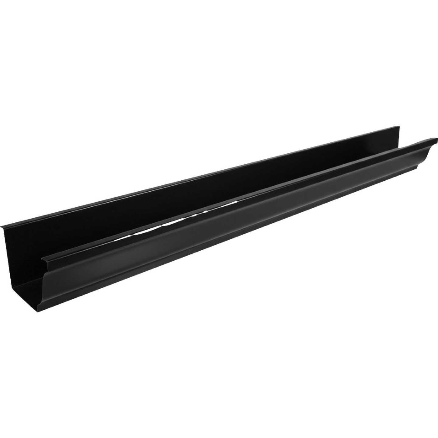 Spectra Metals 5 In. x 10 Ft. K-Style Black 0.019 Aluminum Gutter Image 1