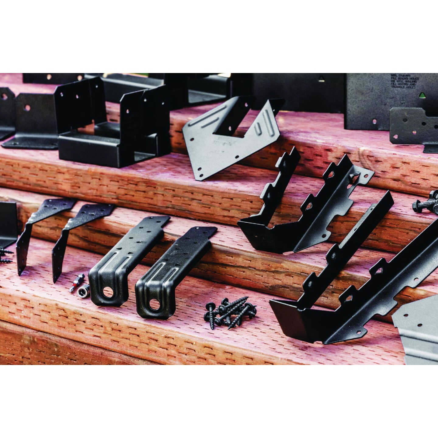 Simpson Strong-Tie ZMAX 6X6 Black Adjustable Standoff Post Base Image 3
