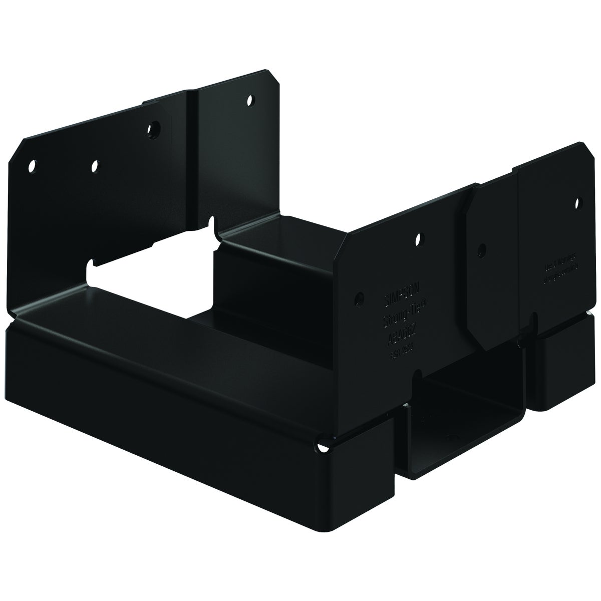 Simpson Strong-Tie ZMAX 6X6 Black Adjustable Standoff Post Base