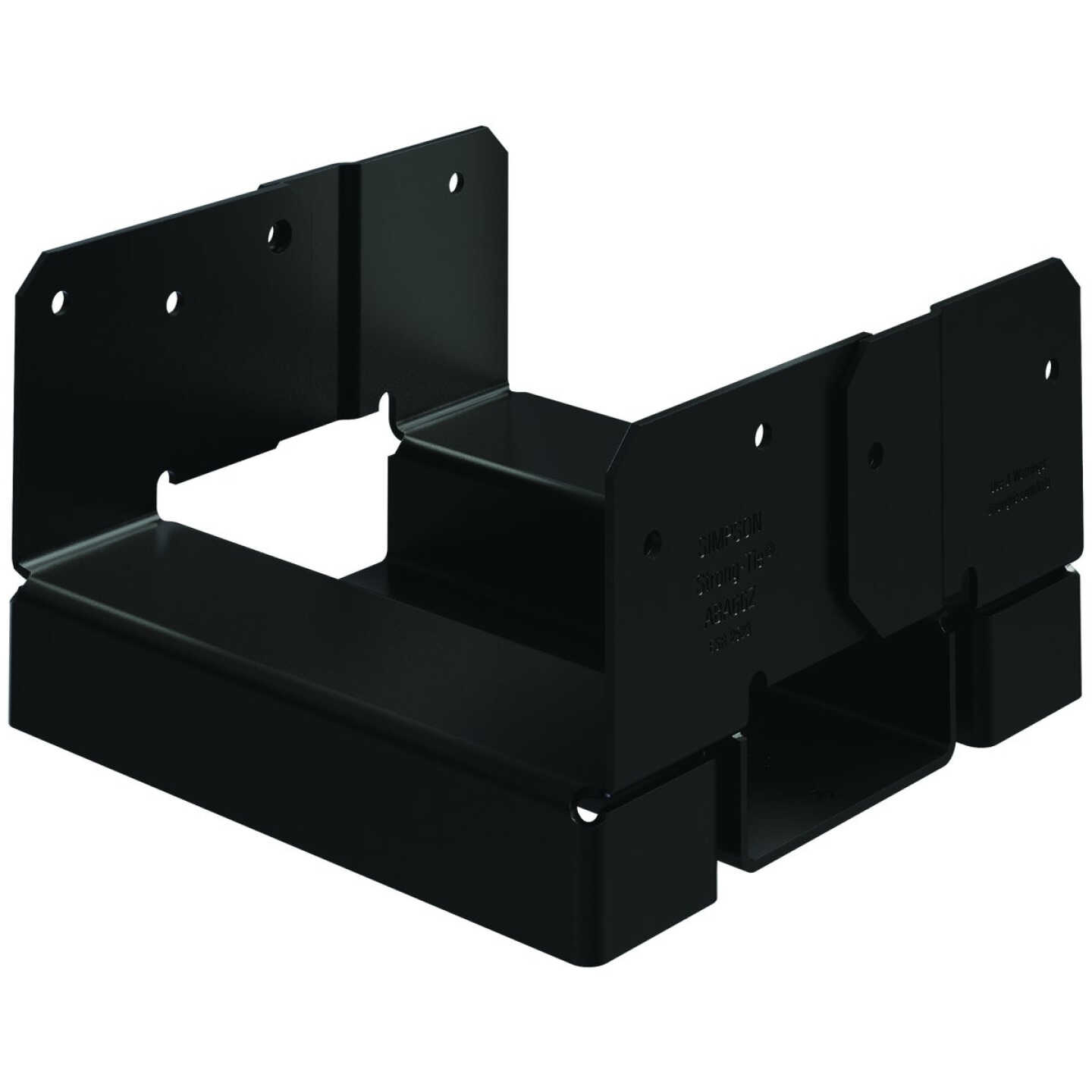 Simpson Strong-Tie ZMAX 6X6 Black Adjustable Standoff Post Base Image 1