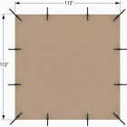 Simpson Strong-Tie Outdoor Accents Sage System Sunshade for 10 Ft. x 10 Ft. Pergola, Gray Image 2
