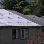 REX STORMCOVER 10 Ft. x 300 Ft. Temporary Roof Protection Tarp Image 2