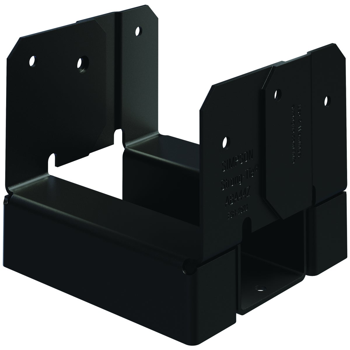 Simpson Strong-Tie ZMAX 4X4 Black Adjustable Standoff Post Base