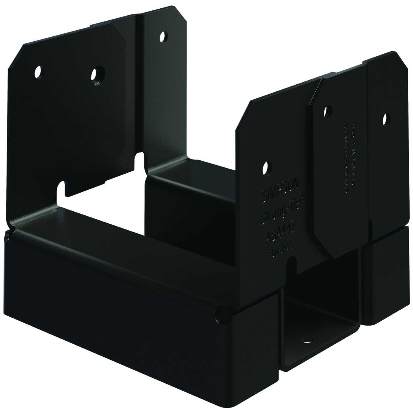 Simpson Strong-Tie ZMAX 4X4 Black Adjustable Standoff Post Base Image 1