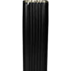 Spectra Metals 3 In. x 4 In. Black Aluminum Downspout Image 1