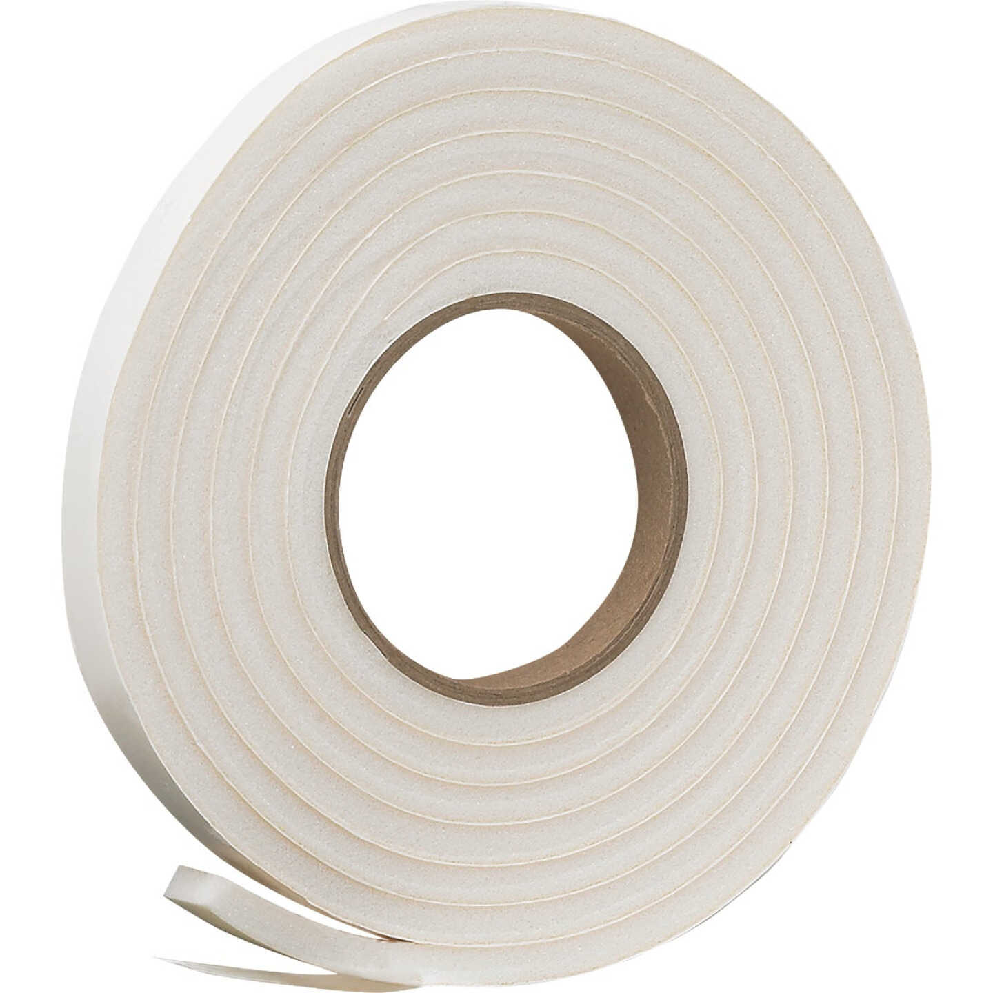 Frost King 3/8 In. W x 3/16 In. T x 10 Ft. L White Rubber Foam Weatherstrip Tape Image 1