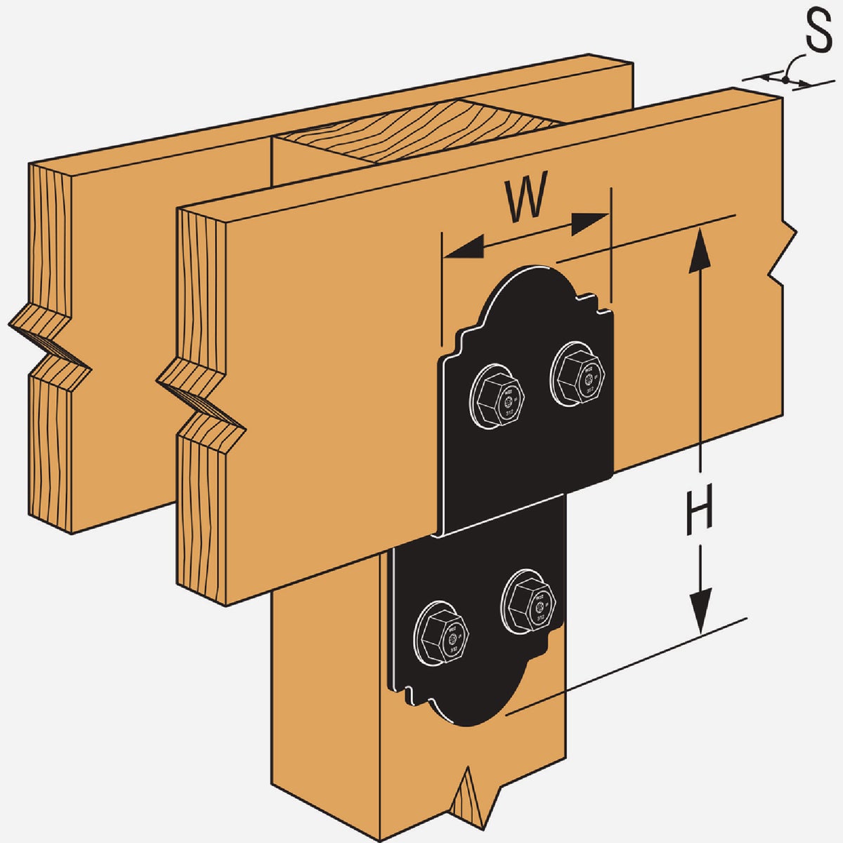 Simpson Strong-Tie Outdoor Accents ZMAX 5 In. Steel Deck Joist Tie Image 2