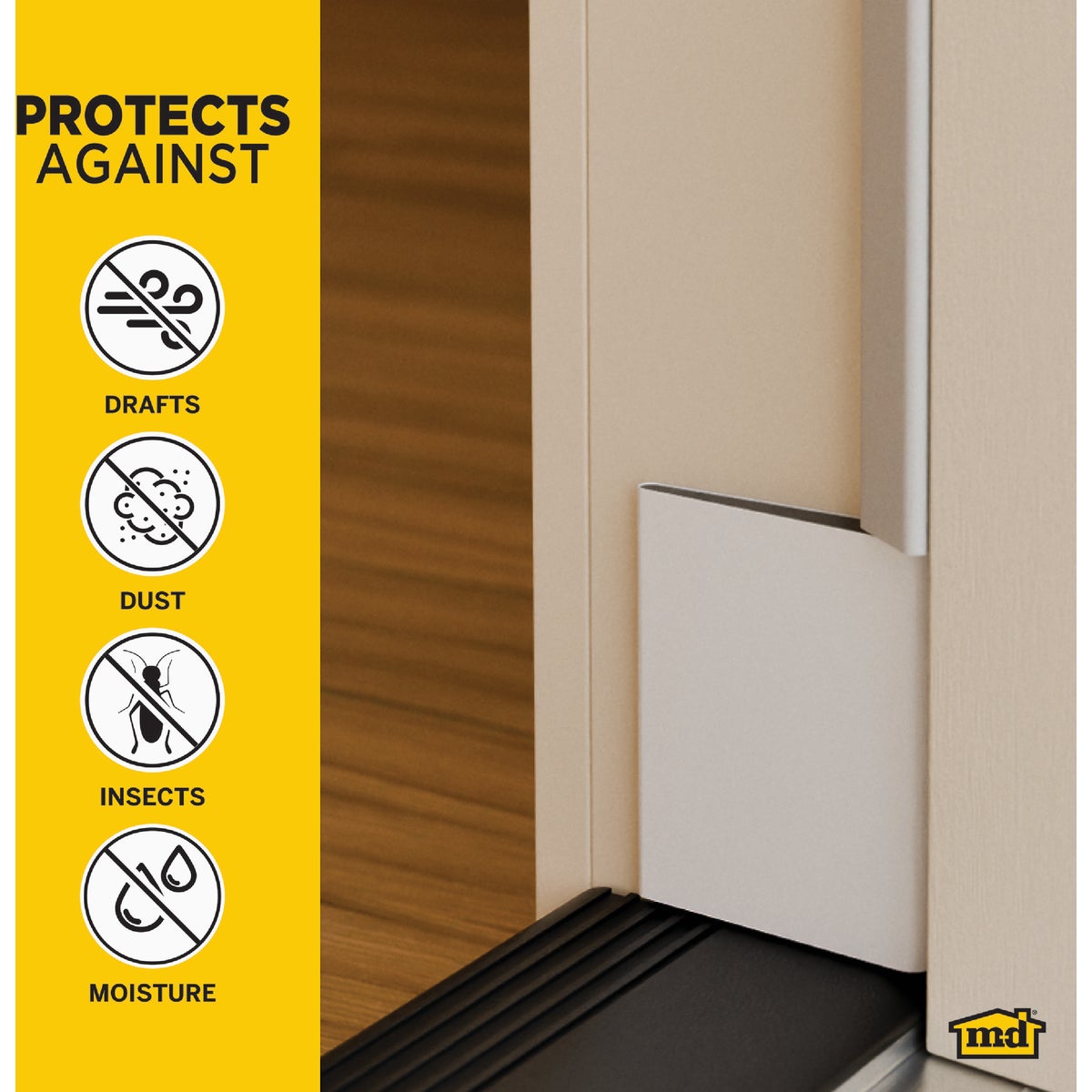 M-D Building Products White Door Corner Seal for Interior & Exterior Doors Image 5