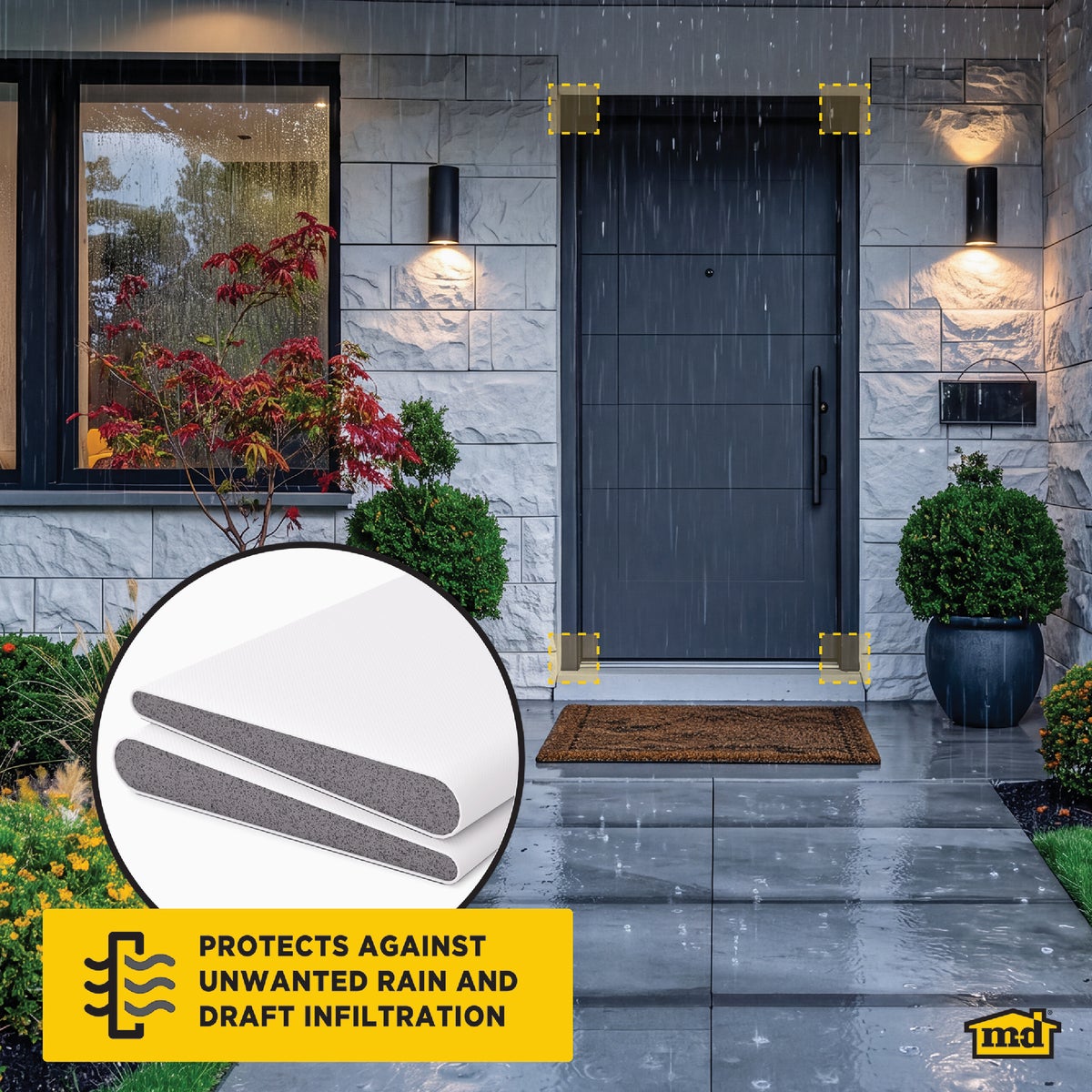 M-D Building Products White Door Corner Seal for Interior & Exterior Doors Image 7