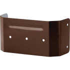 Spectra Metals 3 In. x 4 In. Brown Aluminum Downspout Clip Image 1