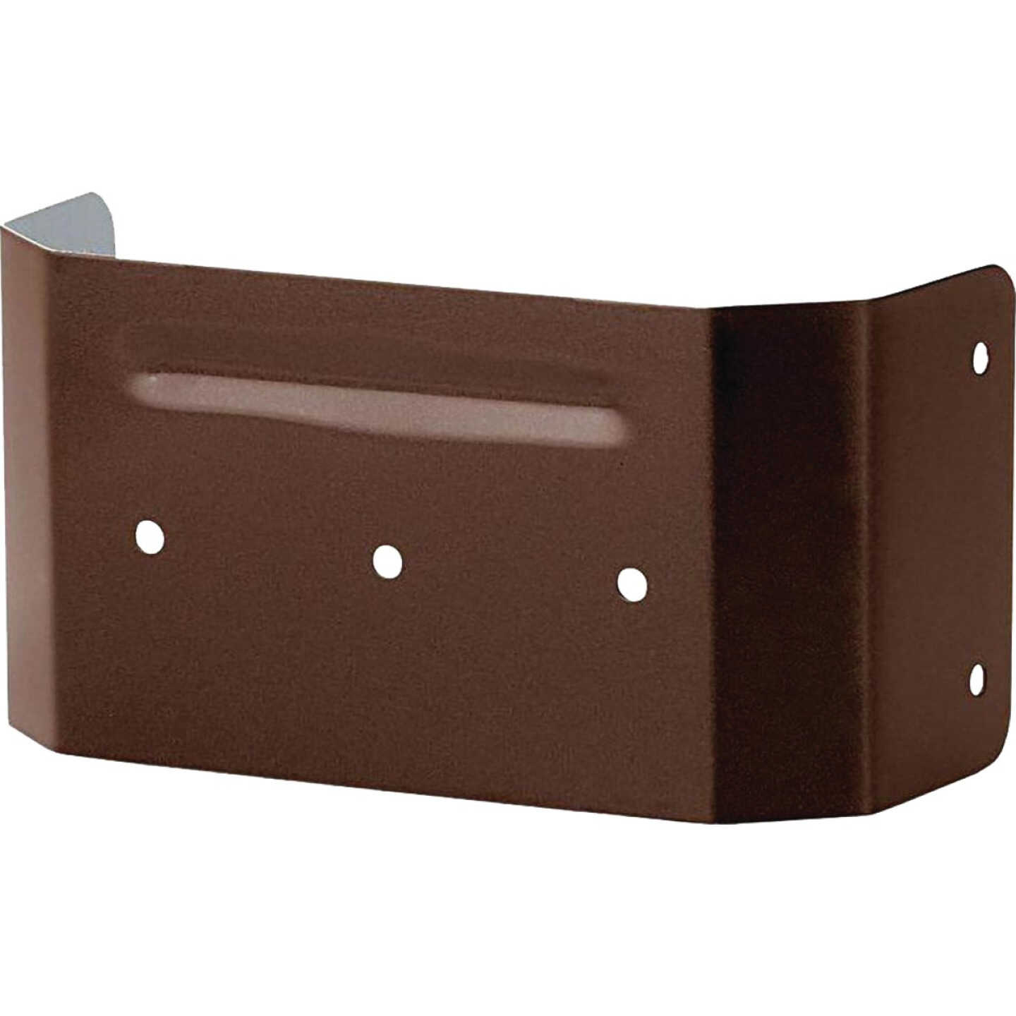 Spectra Metals 3 In. x 4 In. Brown Aluminum Downspout Clip Image 1