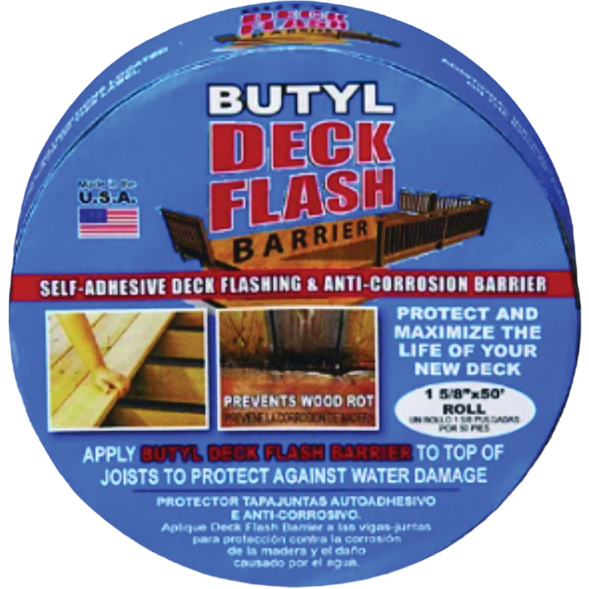 Butyl 1-5/8 In. x 50 Ft. Deck Flash Barrier