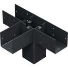 Simpson Strong-Tie Outdoor Accents Sage System Black Powder-Coated Middle-T Connector for 4x4 with Screws Image 4