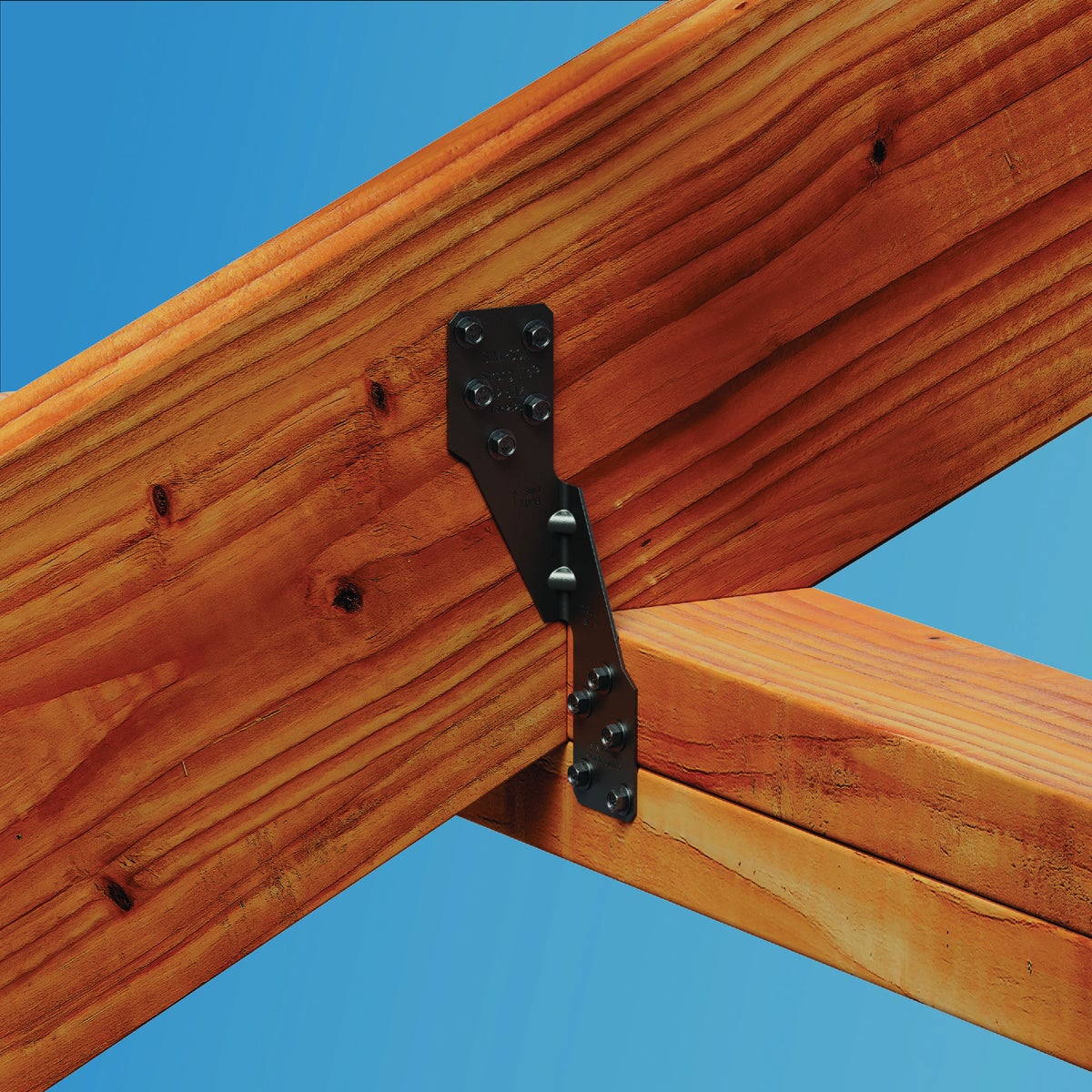 Simpson Strong-Tie Outdoor Accents H2.5APC ZMAX 18 ga Black Powder-Coated Hurricane Tie Image 2
