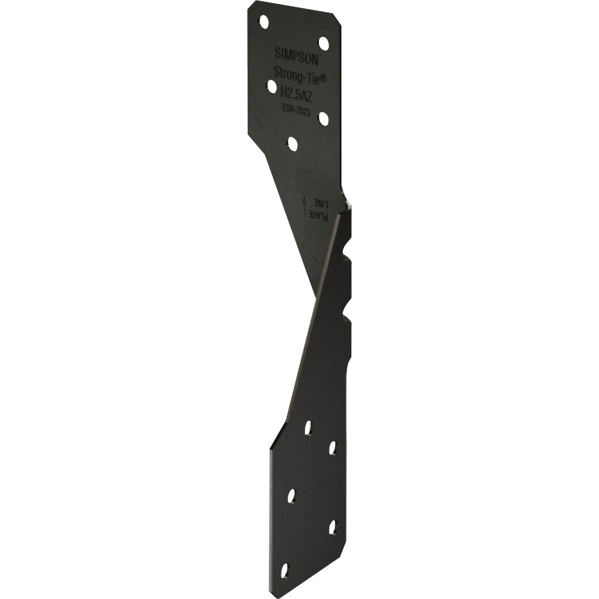 Simpson Strong-Tie Outdoor Accents H2.5APC ZMAX 18 ga Black Powder-Coated Hurricane Tie