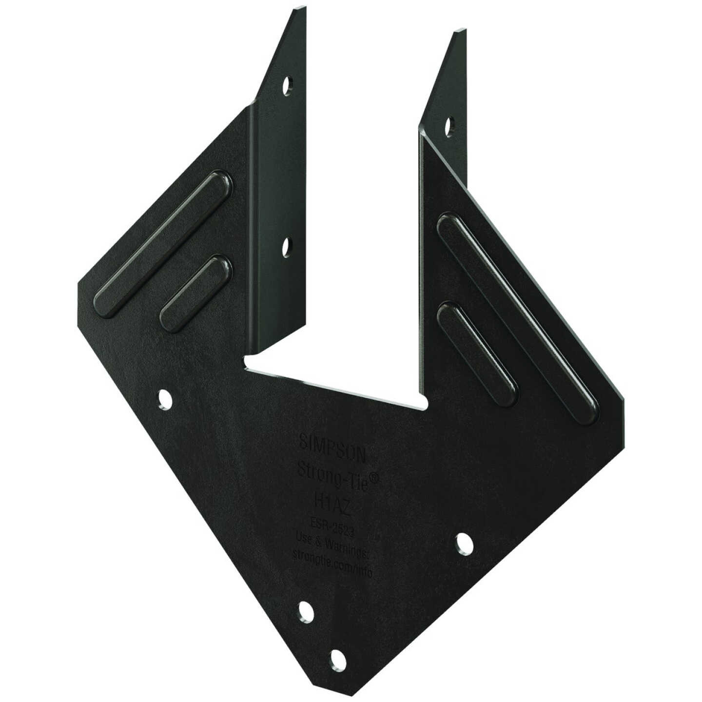 Simpson Strong-Tie Outdoor Accents H1APC ZMAX 18 ga Black Powder-Coated Hurricane Tie Image 1