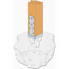 Simpson Strong-Tie ZMAX 6 In. x 6 In. 12 ga Galvanized Standoff Post Base Image 2
