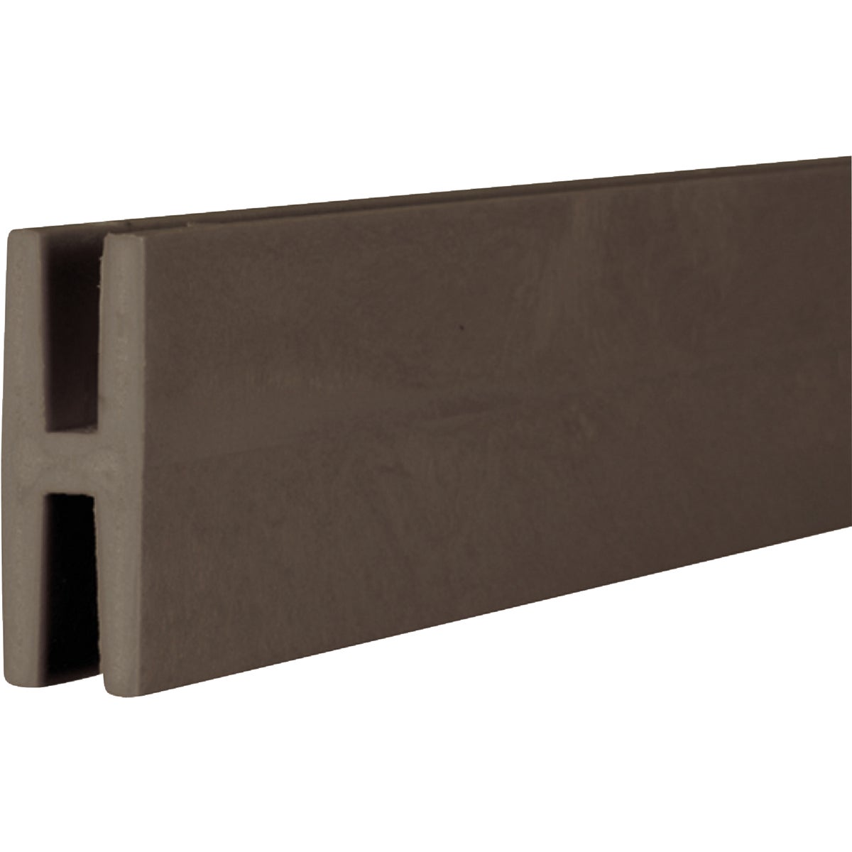 Deckorators 2-1/8 In W x 95-1/2 In L x 3/4 D Dark Brown Vinyl Panel H-Divider Image 1