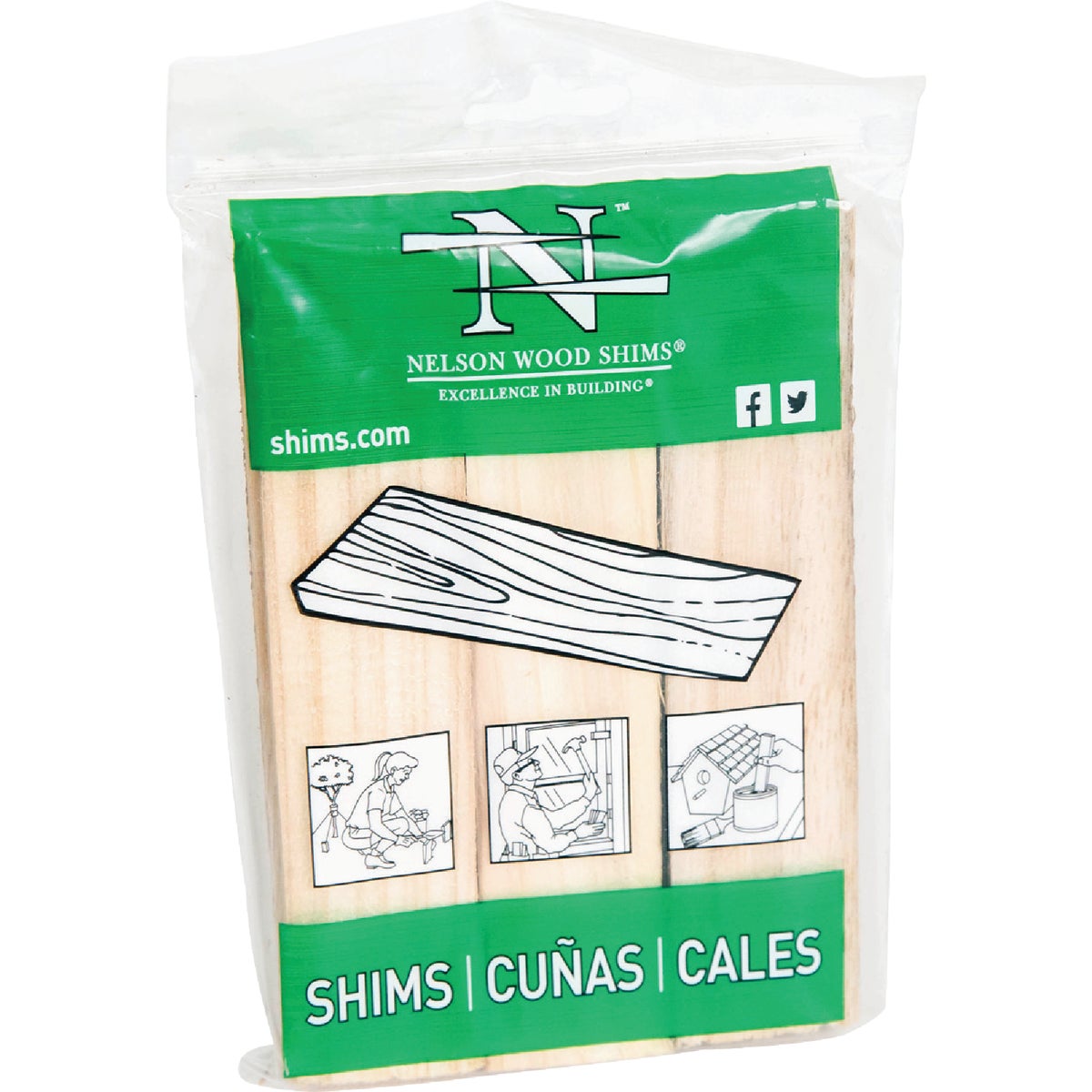 Nelson Wood Shims 6 In. L Wood Shim (9-Count)