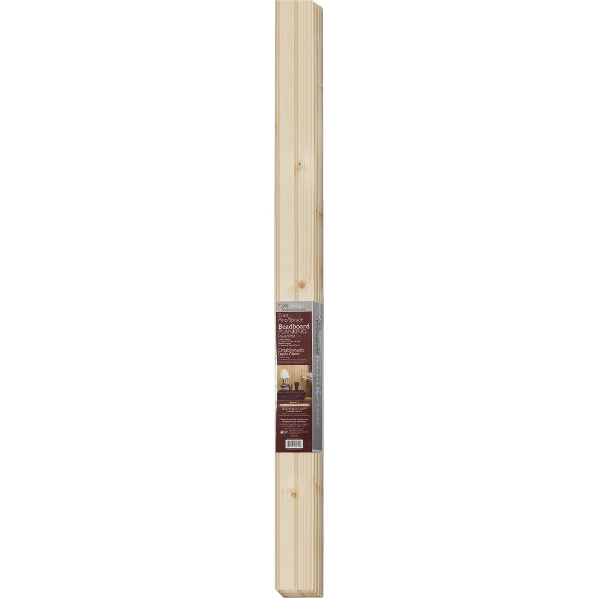 Global Product Sourcing 3-1/2 In. W. x 8 Ft. L. x 5/16 In. Thick Knotty Pine Reversible Profile Wall Plank (6-Pack) Image 3