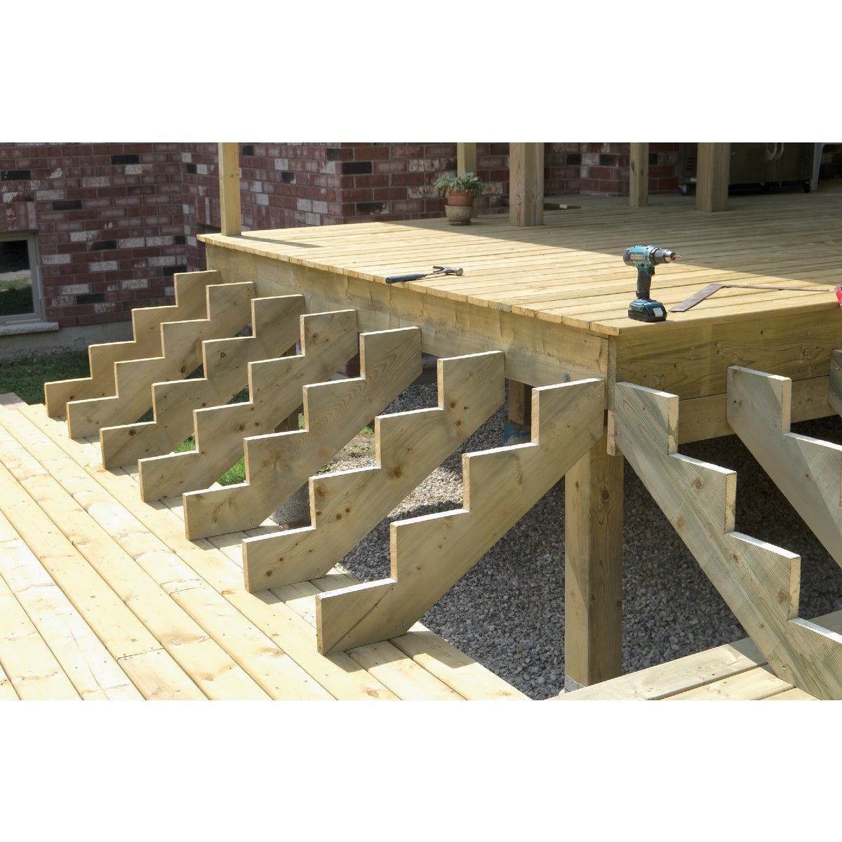 Kitzmans 2-Step Pressure Treated Precut Stair Stringer Image 2
