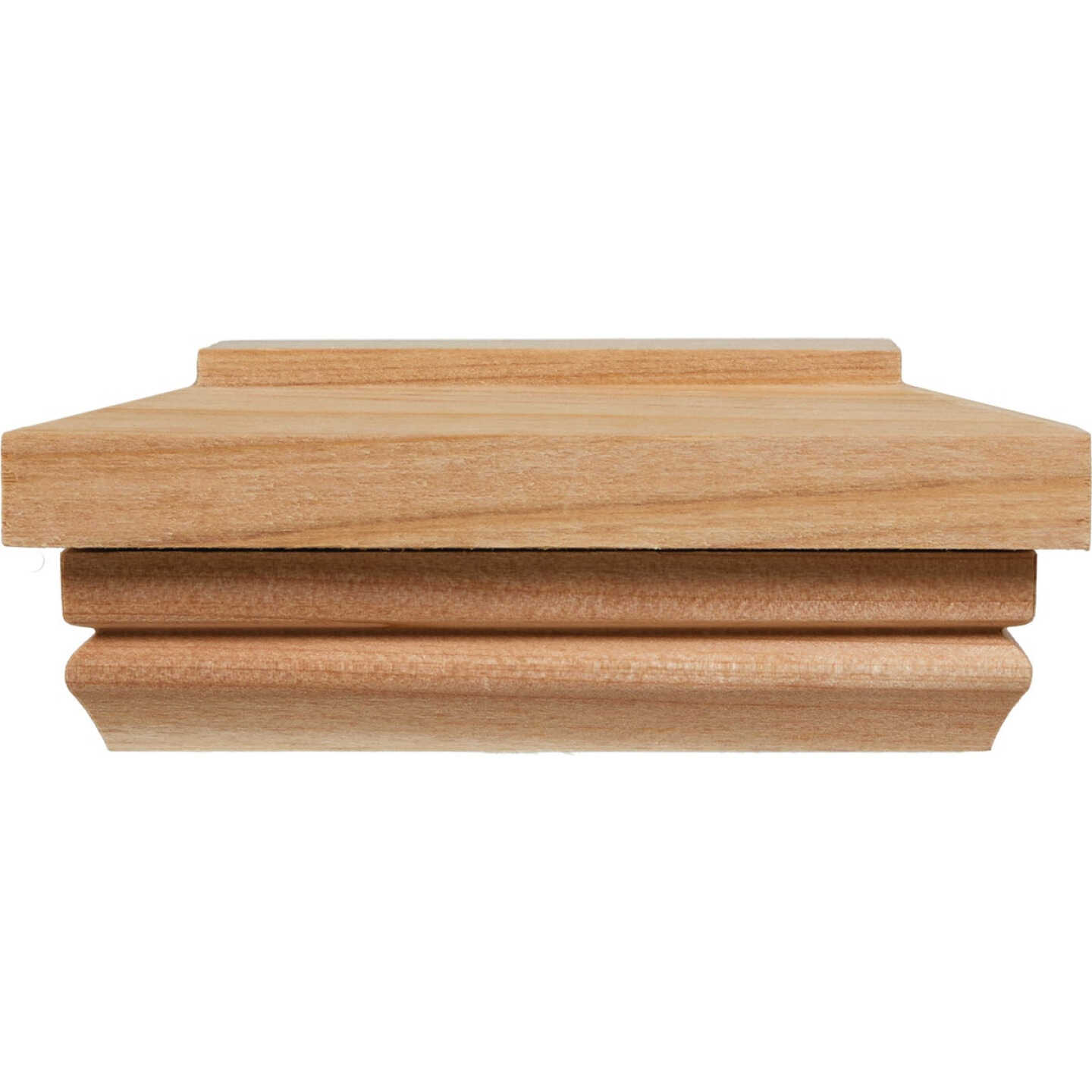 Deckorators 4 In. x 4 In. Cedar Hatteras Flat Top Post Cap Image 2