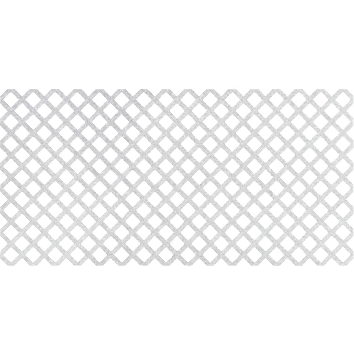 Grid Axcents 4 Ft. x 8 Ft. Traditional White Vinyl Lattice Panel