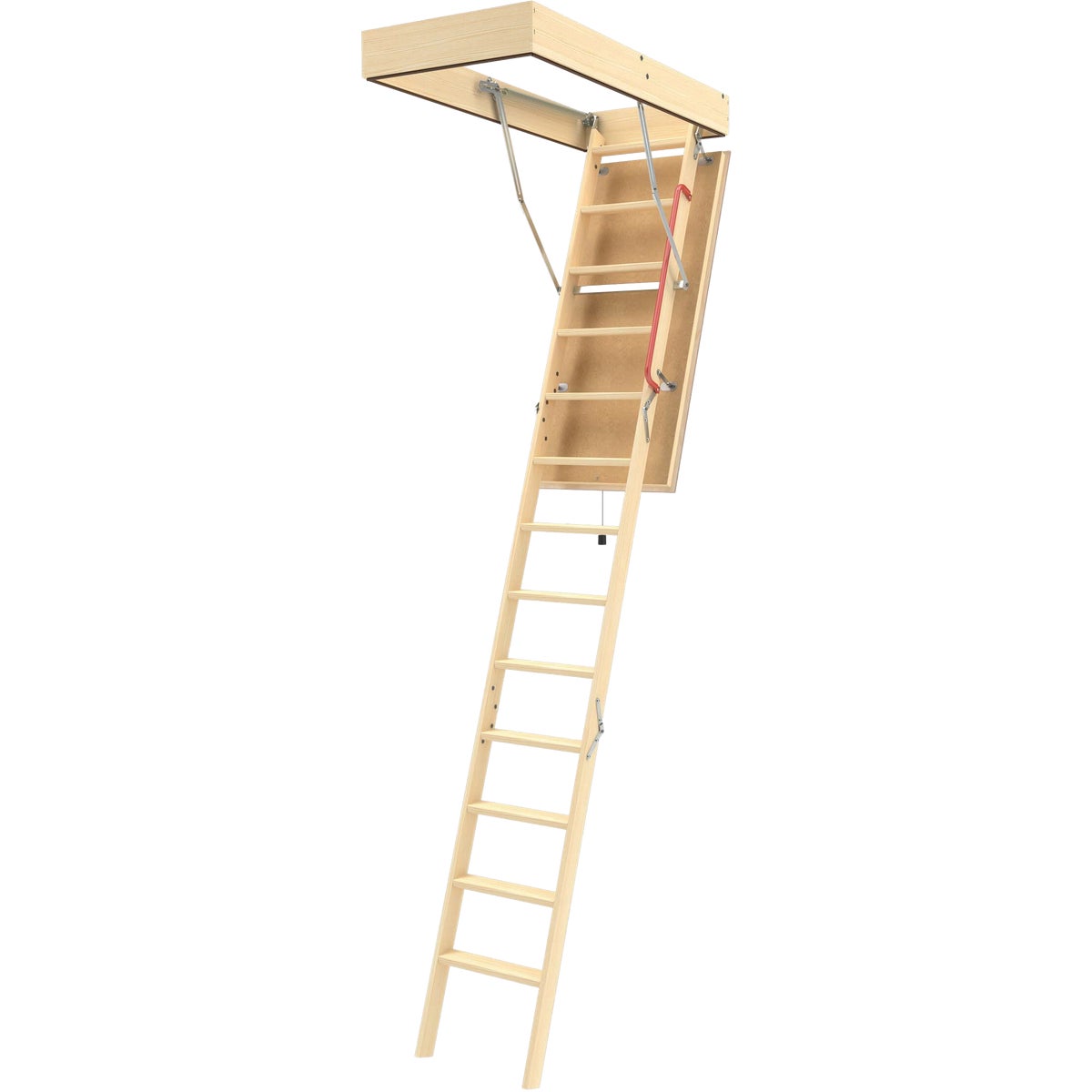 Fakro LTA 7 Ft. 11 In. to 10 Ft. 4 In. 22-1/2 In. x 54 In. Insulated Wood Attic Stairs, 350 Lb. Load