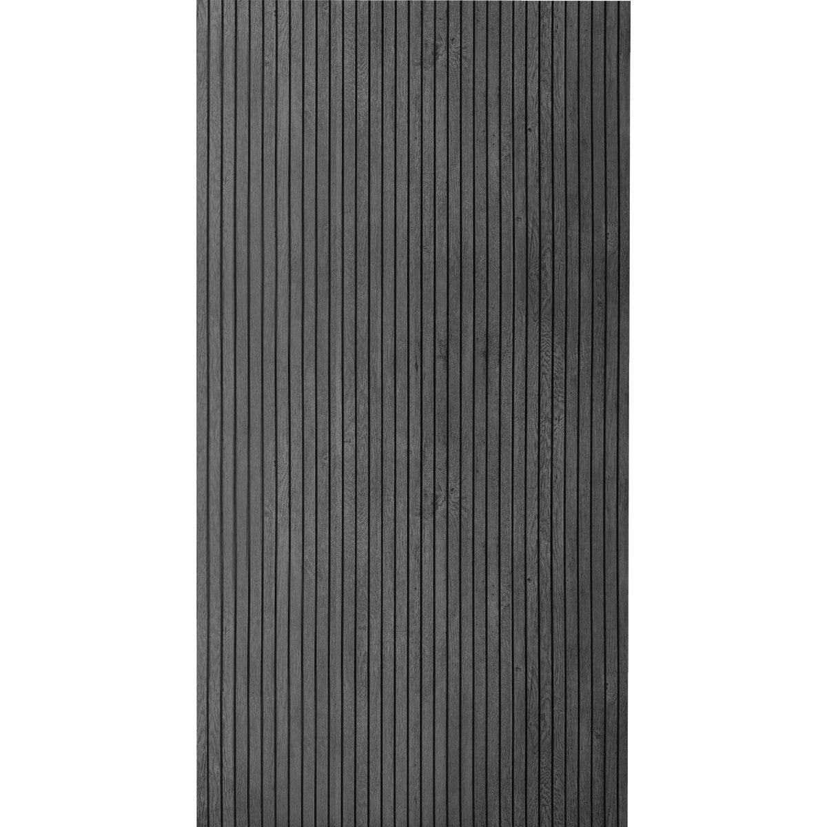 American Pacific 1/4 In. x 4 Ft. x 8 Ft. Fluted Black Acoustic Wall Panel
