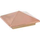 Deckorators 6 In. x 6 In. Plastic Top, Cedar Base Press-On Post Cap Image 1