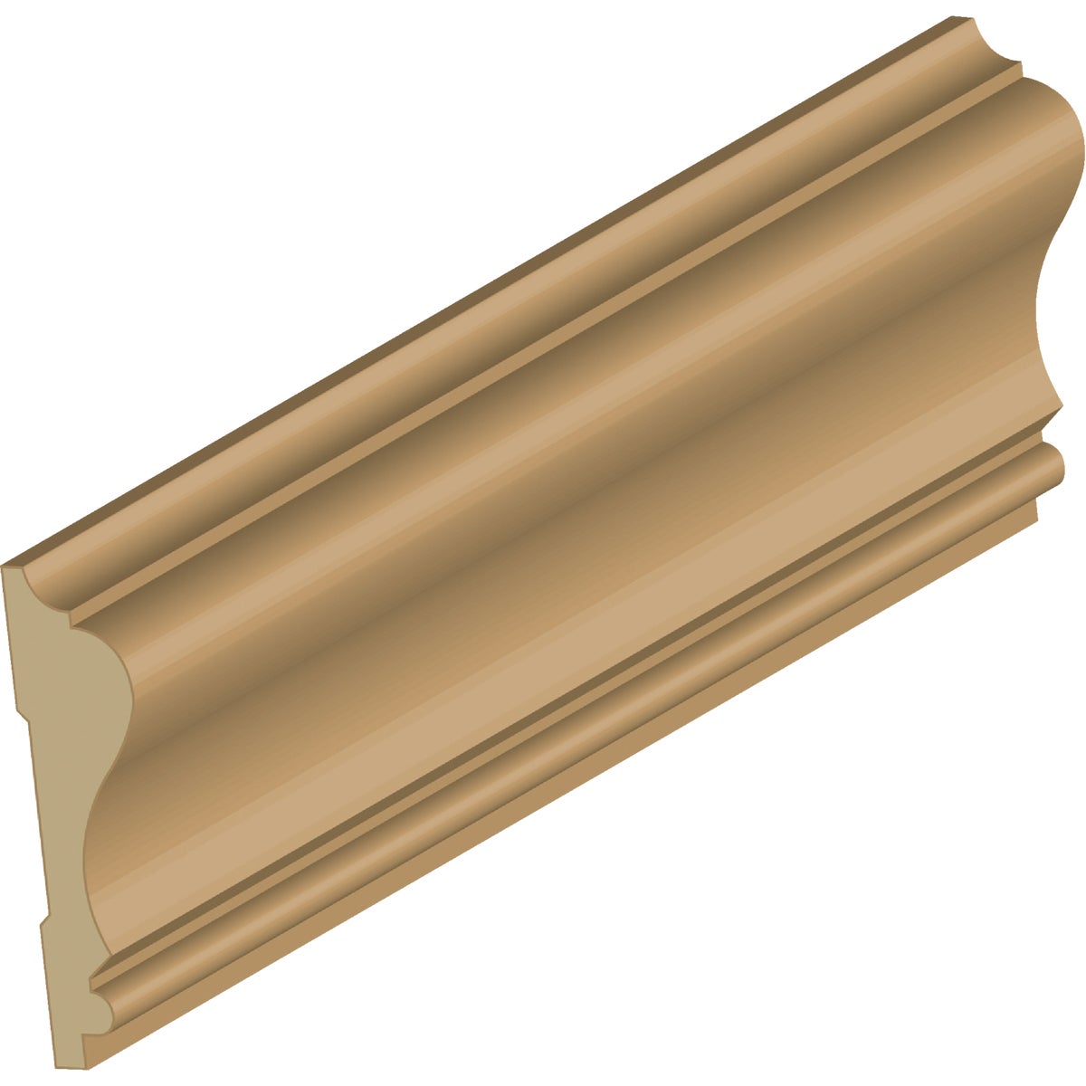 Cedar Creek WM390 11/16 In. W. x 2-5/8 In. H. x 8 Ft. L. Solid Pine Colonial Chair Rail Molding