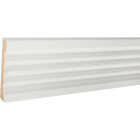 House of Fara 3/4 In. W. x 3 In. H. x 8 Ft. L. White MDF Fluted Casing Molding Image 2