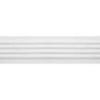 House of Fara 3/4 In. W. x 3 In. H. x 8 Ft. L. White MDF Fluted Casing Molding Image 3