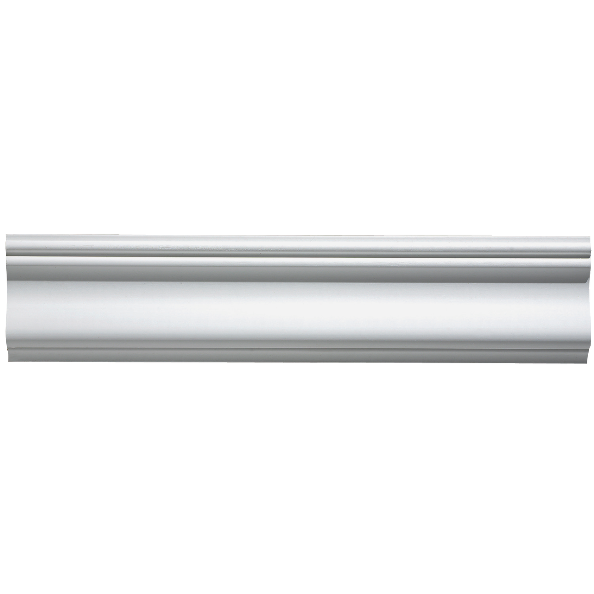 House of Fara 3/4 In. W. x 2-3/4 In. H. x 8 Ft. L. White MDF Wainscot Chair Rail Molding Image 2