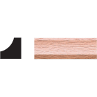 House of Fara 3/4 In. x 3/4 In. 8 Ft. Solid Red Oak Cove Molding Image 1