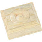 House of Fara 7/8 In. x 2-1/2 In. Unfinished Pine Rosette Image 2