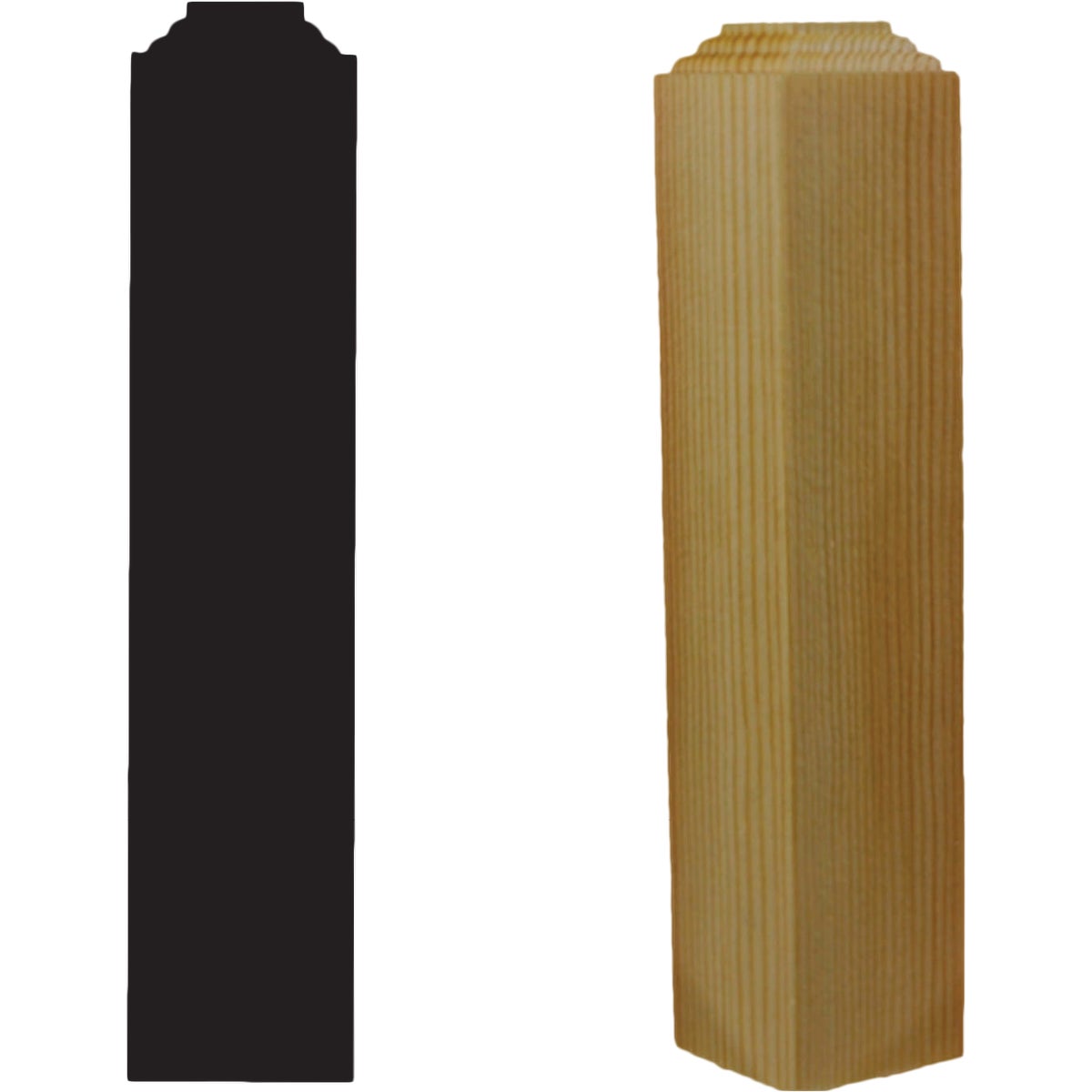 House of Fara 1-1/4 In. x 1-1/4 In. x 6 In. Pine Outside Corner Block