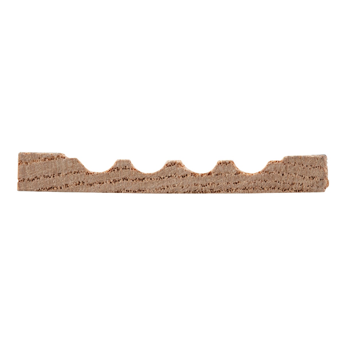 House of Fara 7/16 In. W. x 3 In. H. x 7 Ft. L. Natural Solid Oak Fluted Wood Casing Image 2