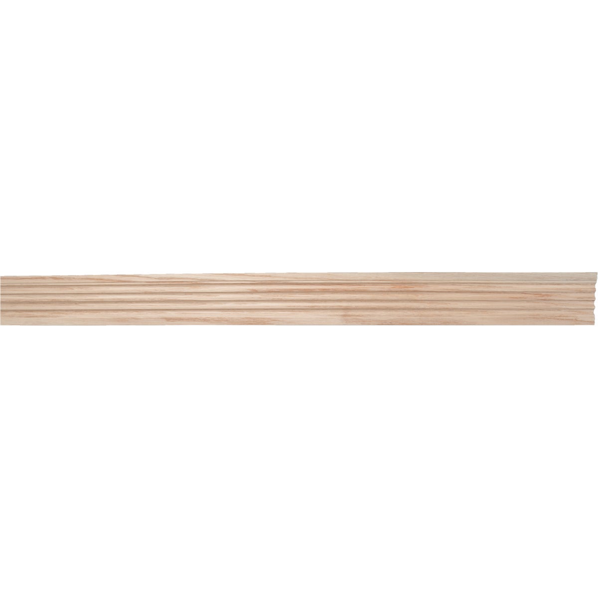 House of Fara 7/16 In. W. x 3 In. H. x 7 Ft. L. Natural Solid Oak Fluted Wood Casing Image 3