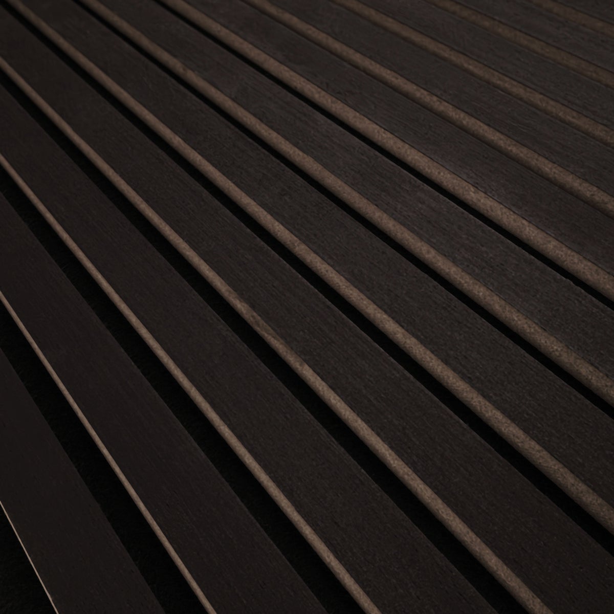 MSI 9-1/2 In. x 94-1/2 In. Black Acoustic Wood Slat Paneling (4-Pack) Image 4