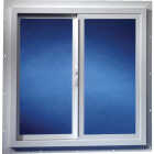 Dup-Corp. Agriclass 36 In. W x 36 In. H White Vinyl Insulated Glass Double Slide Utility Window Image 1