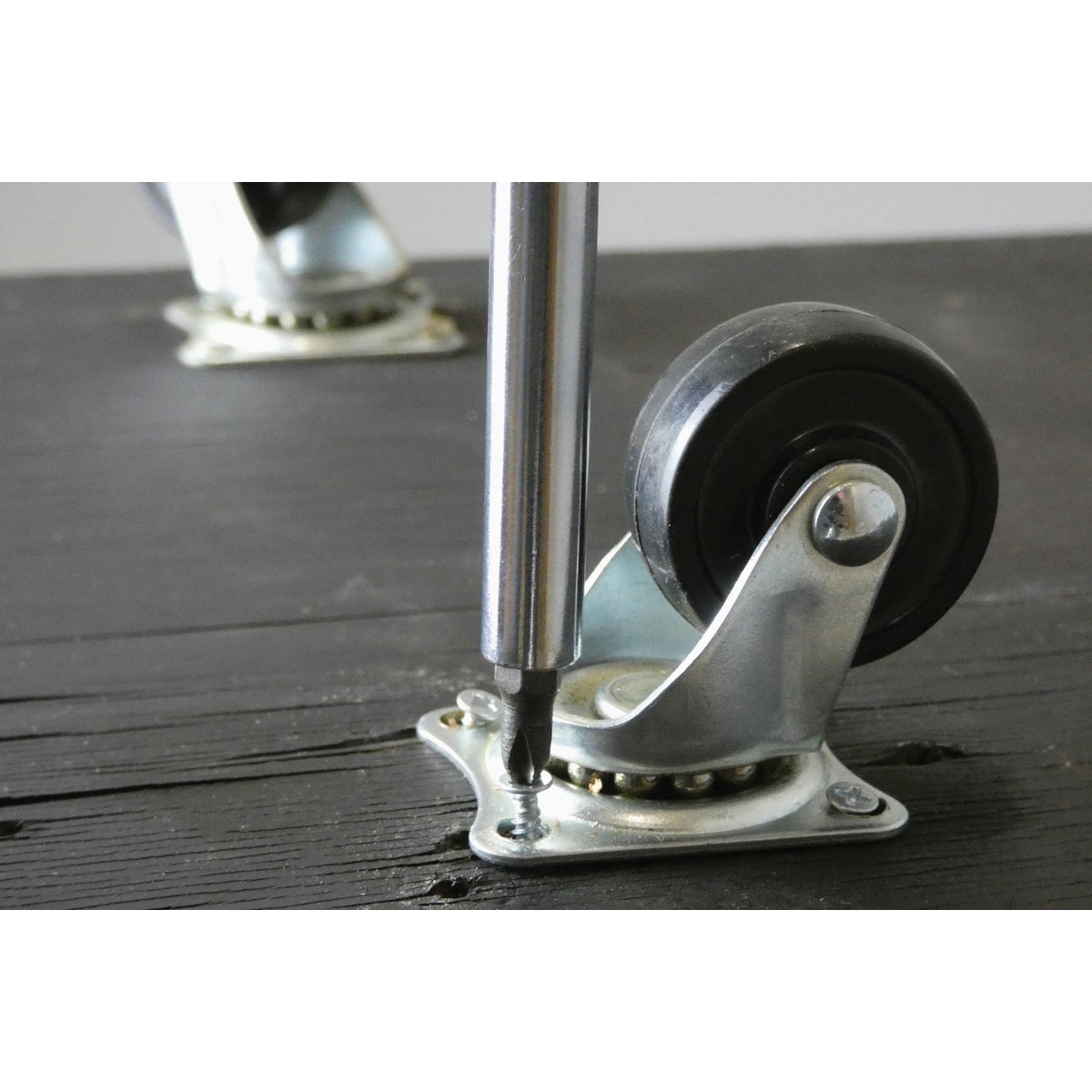 Shepherd Hardware 1-1/2 In. General-Duty Soft Rubber Swivel Plate Caster Image 4