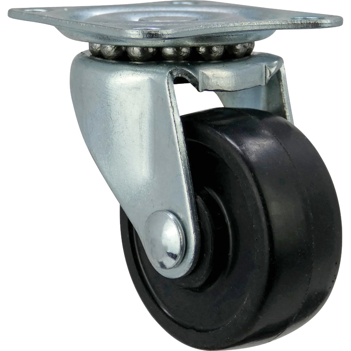 Shepherd Hardware 1-1/2 In. General-Duty Soft Rubber Swivel Plate Caster Image 7