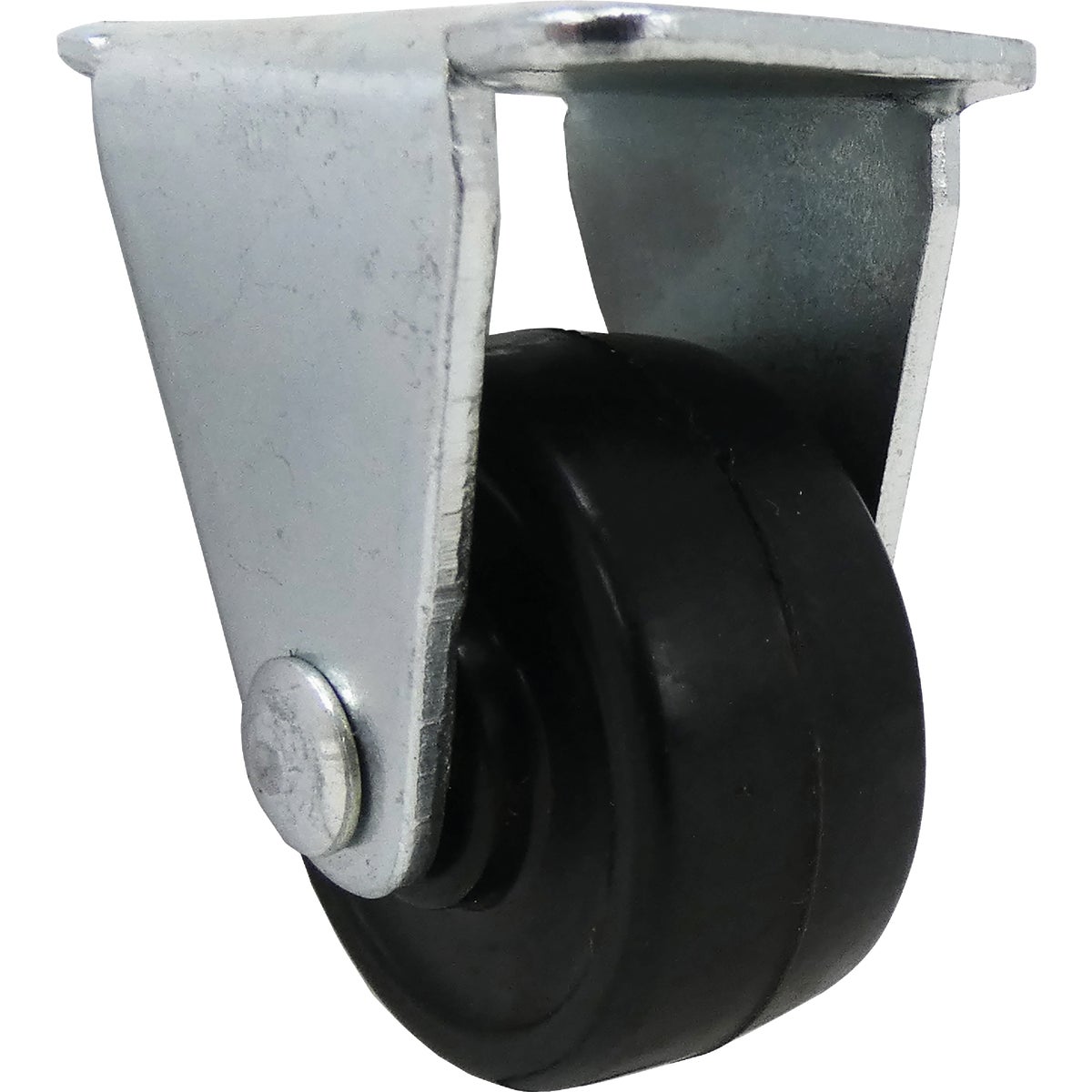 Shepherd Hardware 1-1/2 In. General-Duty Rubber Rigid Plate Caster Image 5