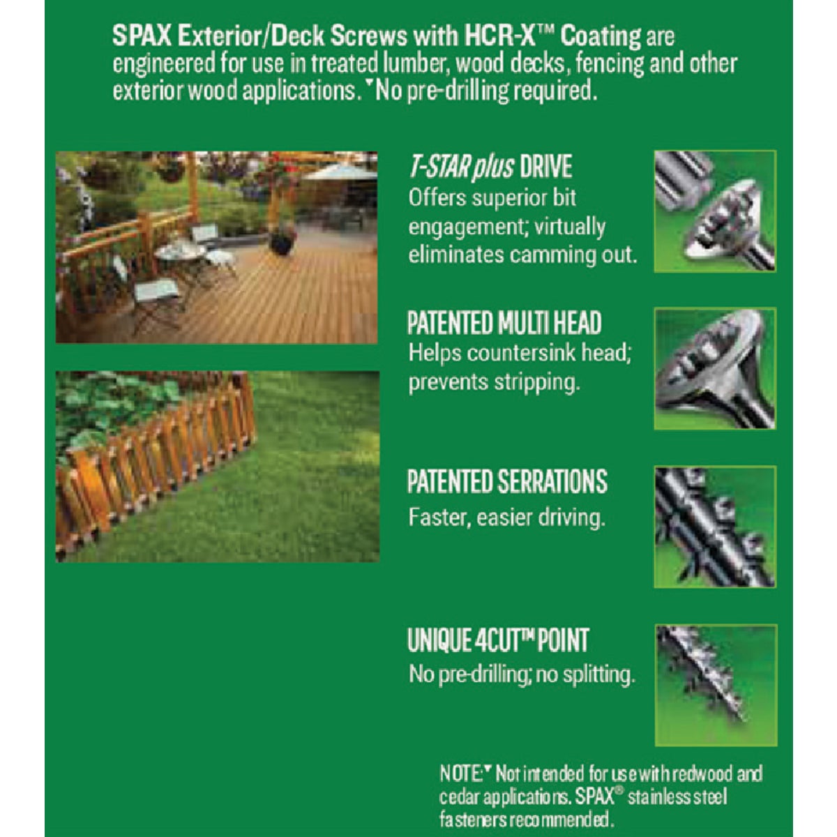SPAX #8 x 2 In. T20 Plus Flat Head HCR-X (Exterior Rated) Deck Screw (154-Count) Image 4