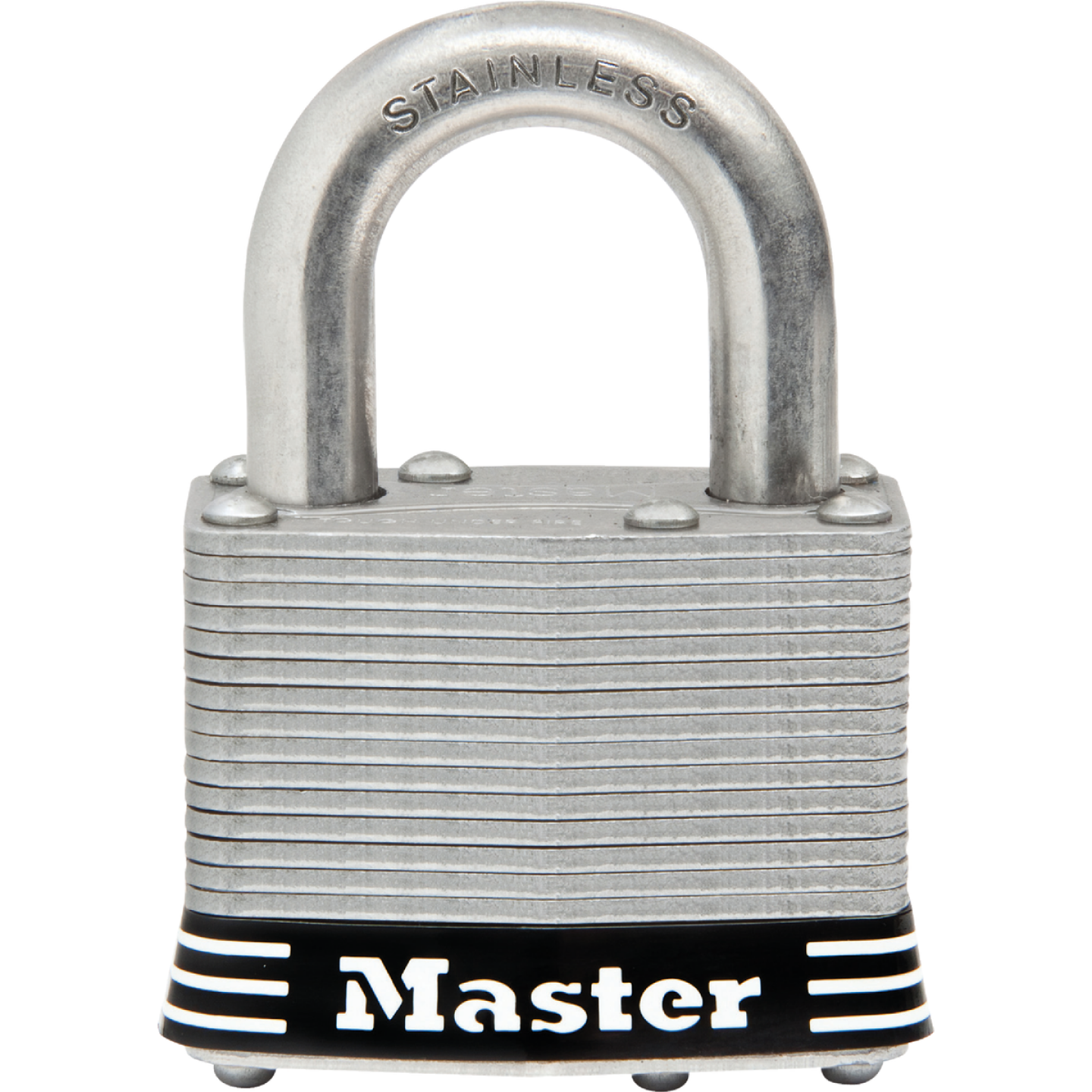 Master Lock 2 In. Laminated Stainless Steel Keyed Padlock with 1 In. Shackle Image 1