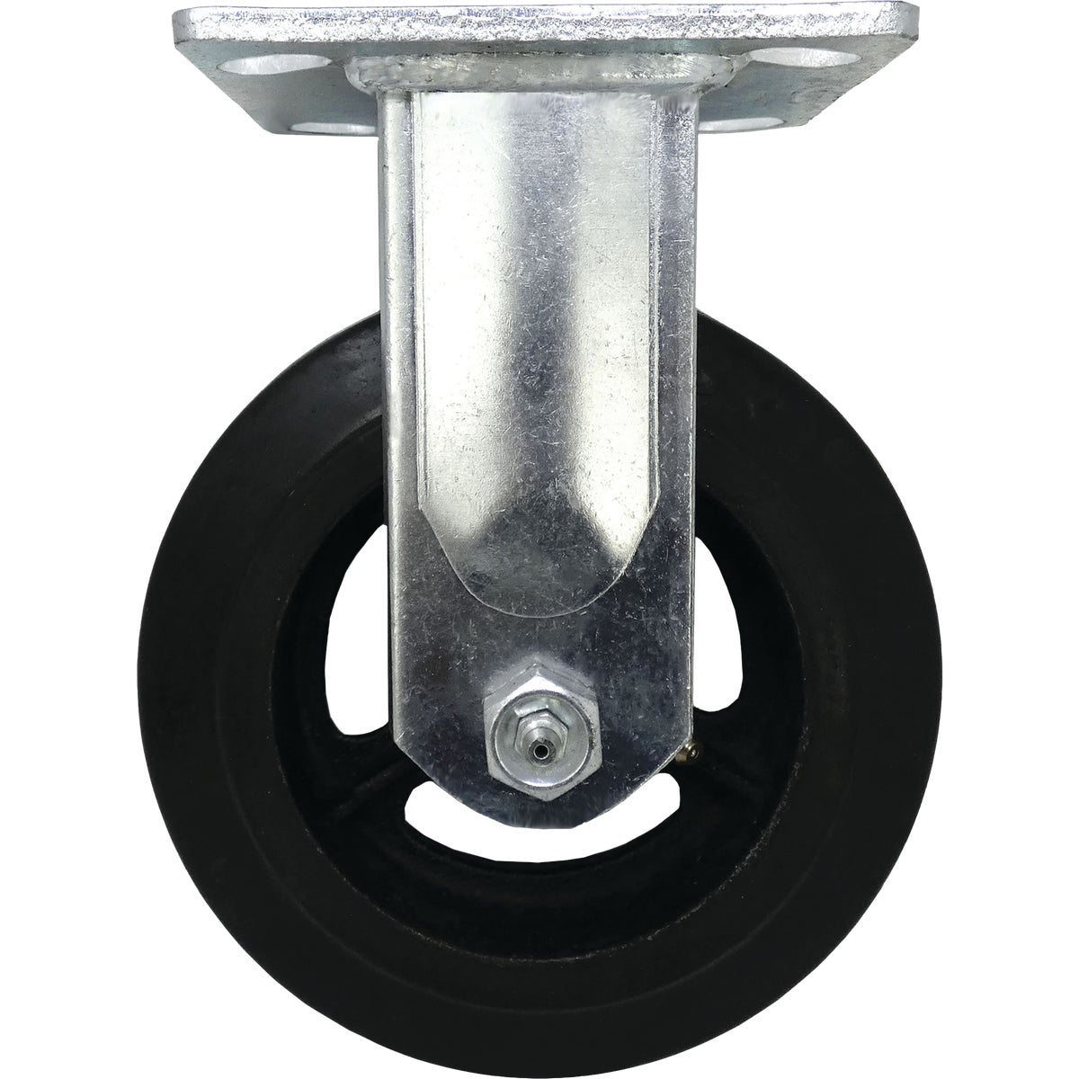 Shepherd Hardware 6 In. Heavy-Duty Mold-On Rigid Plate Caster