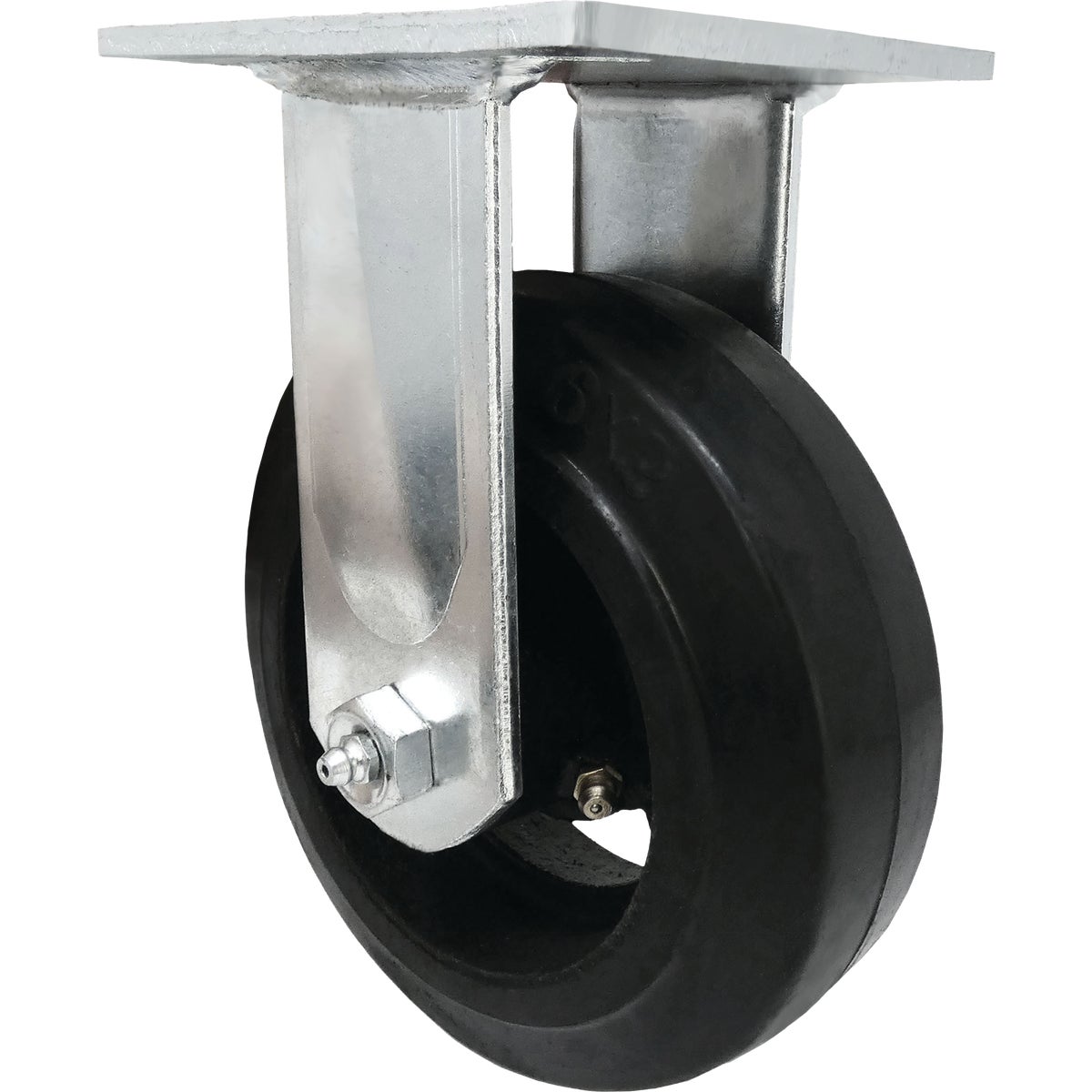 Shepherd Hardware 6 In. Heavy-Duty Mold-On Rigid Plate Caster Image 2